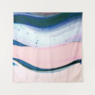 Tenture acrylic, paint, abstract. Closeup of the painting.