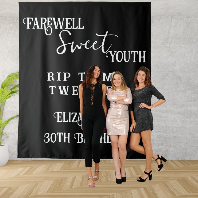 Tenture Adieu Sweet Youth RIP 20s 30e anniversaire (Créateur téléchargé)