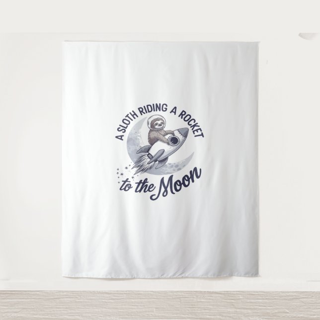 Tenture Adorable Parcours d'astronaute (Devant)