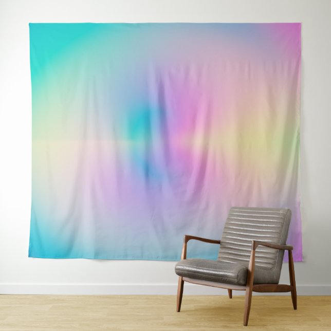 Tenture Aesthétique coloré positif dégradé d'air (En situation (horizontale))