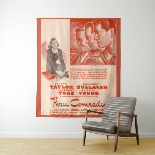 Tenture Affiche de 1938 trois camarades