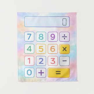 Tenture Affiche de calculatrice de mathématiques mignonne