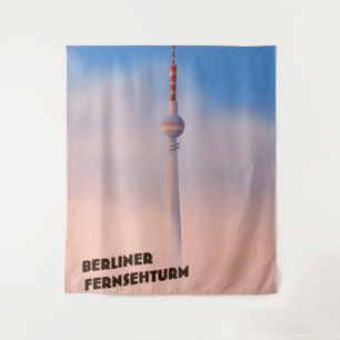 Tenture Affiche Fernsehturm de Berlin, tour de télévision 