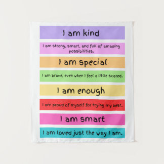 TENTURE AFFIRMATIONS WALL ART TAPESTRY