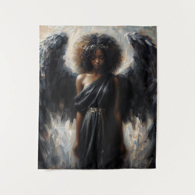 Tenture African Angel With Black Wings (Devant)