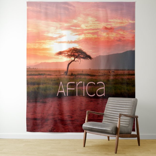 Tenture Afrique du Sud : Le coucher de soleil (En situation)