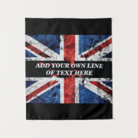 Ajouter votre texte sur le drapeau anglais Jeu d'o