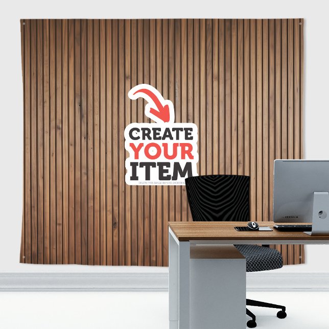 Tenture Ajoutez votre logo Panneaux de bois Fond Zoom Marr (Wood panels tapestry decor: add your logo or use it without logo. Add texts with the Editor Tool!)