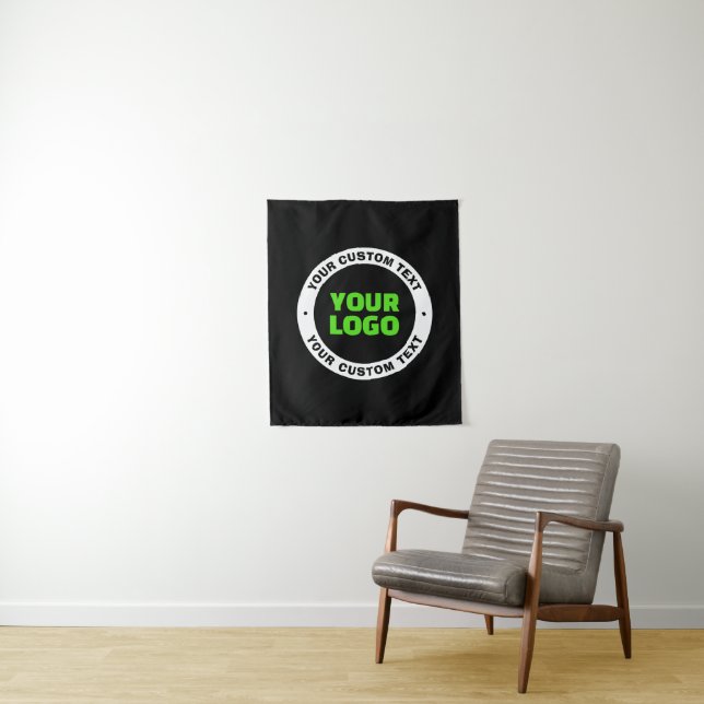 Tenture Ajoutez votre propre logo d'entreprise ou votre co (En situation)