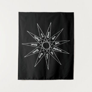 Tenture Altar Hanging Tapestry - Red Dragon (Dragon Rouge)