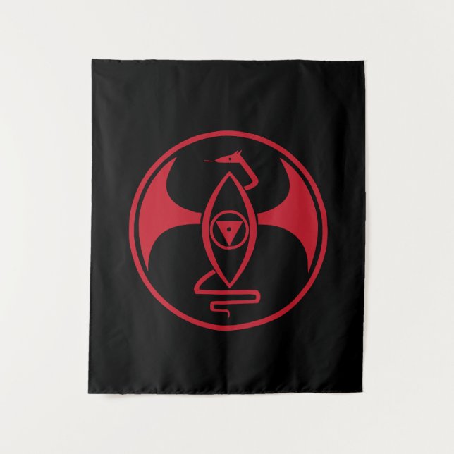 Tenture Altar Hanging Tapestry - Red Dragon (Dragon Rouge) (Devant)