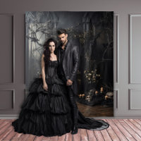 Alter gothique sombre et maussade avec crânes Tail