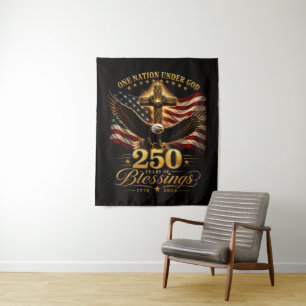 Tenture Américain 250e anniversaire patriotique États-Unis