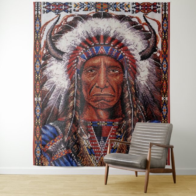 Tenture Amérindien (En situation)