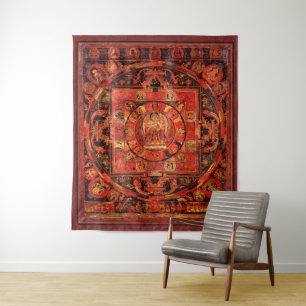 Tenture Amogapasha Mandala Thangka