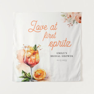 Tenture Amour à la Fête des mariées First Spritz Contexte