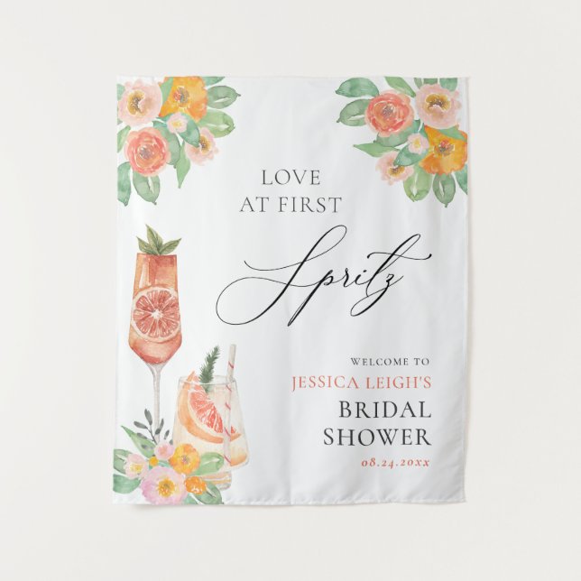 Tenture Amour au premier Spritz Bright Cocktail Enterremen (Devant)