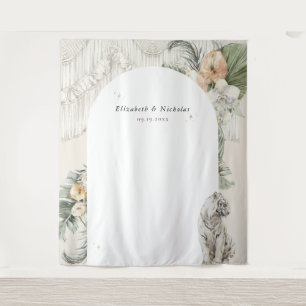 Tenture Amour Sauvage   Photobooth de verdure boho en macr