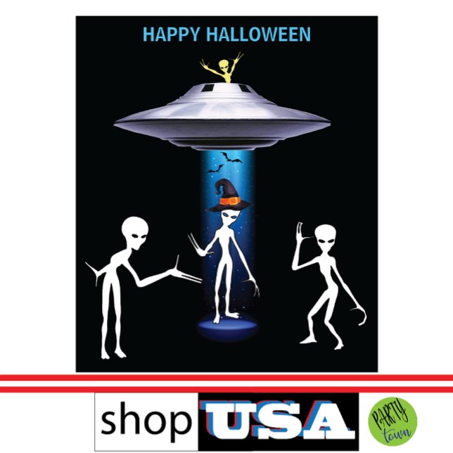 Tenture Amusant Alien 🎅 🛸 UFO fête d'Halloween (Riveting, amazing, spooktacular, strange, bizarre, eerie, cool, stunning, Marvelous
Magnificent
Best)
