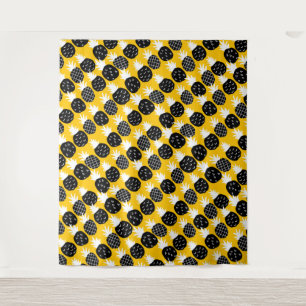 Tenture Ananas noir