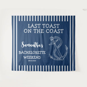 Tenture Ancre nautique Bachelorette Party Dernier toast