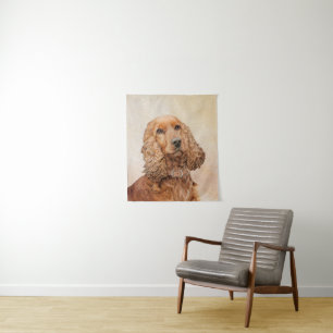 Tenture Anglais Cocker Peinture Espagnole - Art Chien orig