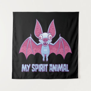 Tenture Animal Spirituel Chauve-Souris Albinos Excentrique
