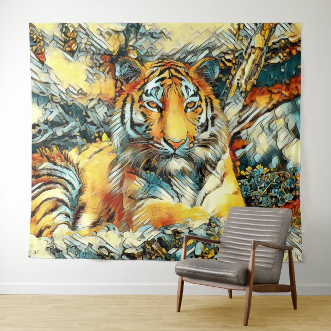 Tenture AnimalArt_Tiger_011 (En situation (horizontale))