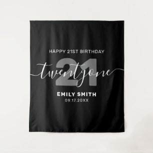 Tenture Anniversaire 21 ans Élégant Moderne