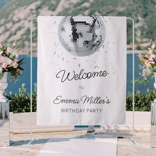 Tenture Anniversaire Boule à Facettes (Créateur téléchargé)