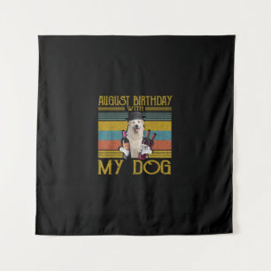 Tenture Anniversaire d'août avec mon chien des Pyrénées 20