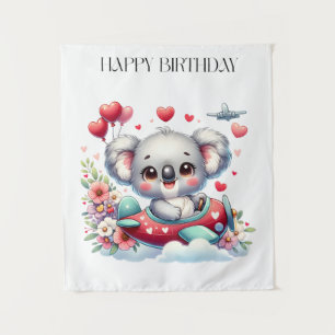 Tenture Anniversaire de Koala Pilote