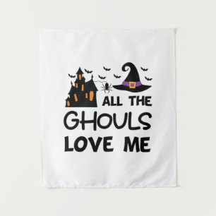Tenture Anniversaire Halloween Tous Les Fantômes M'aiment