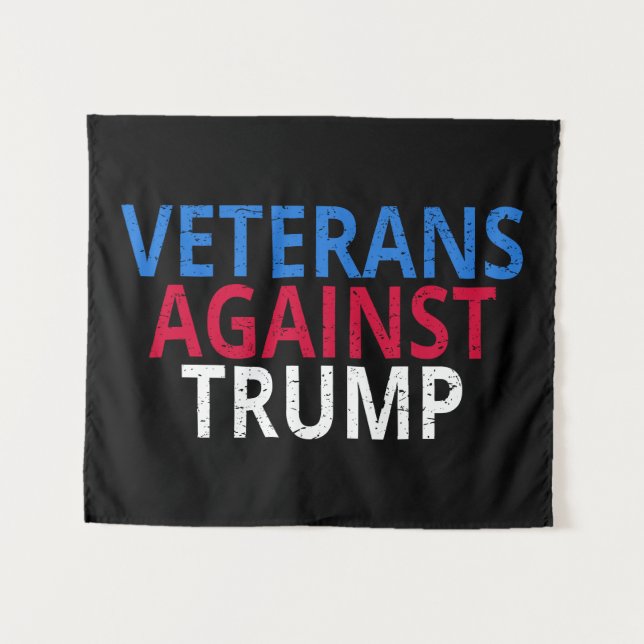 Tenture Anti-Trump - Les vétérans contre Trump (Devant (Horizontal))