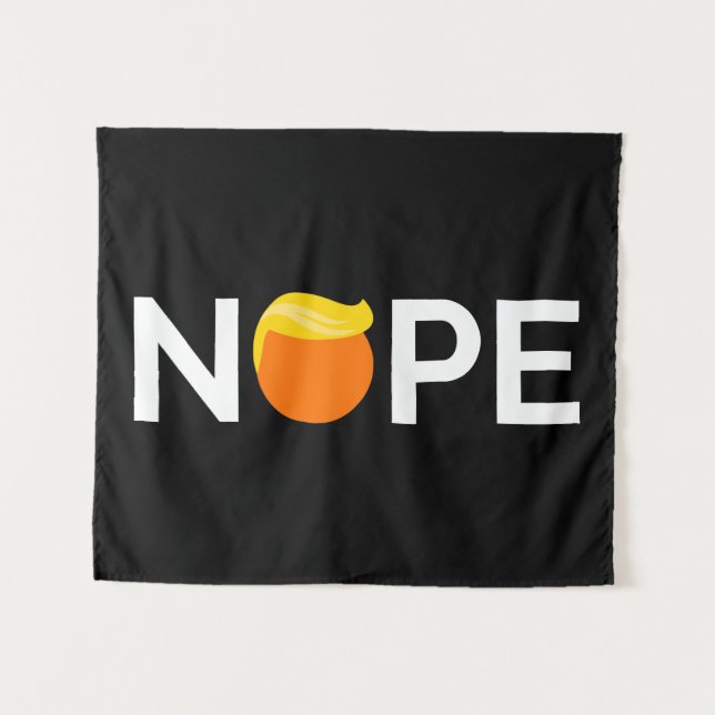 Tenture Anti-Trump - Nope Edition (Devant (Horizontal))