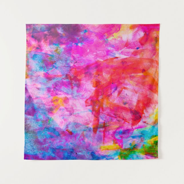 Tenture Aquarelle Abstraite couleur arrière-plan, arrière  (Devant)