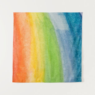 Tenture aquarelle Abstraite couleurs arc-en-ciel fond