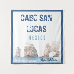 Tenture Aquarelle Cabo San Lucas Mexique Arc Vintage