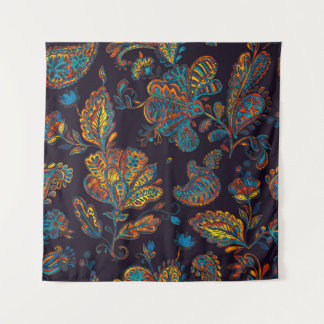 Tenture Aquarelle de Paisley : tuile à motif floral