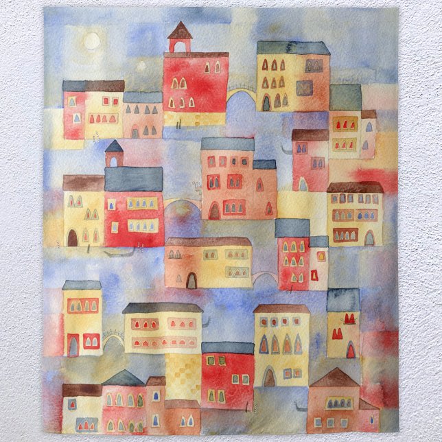 Tenture Aquarelle de Venise (Créateur téléchargé)