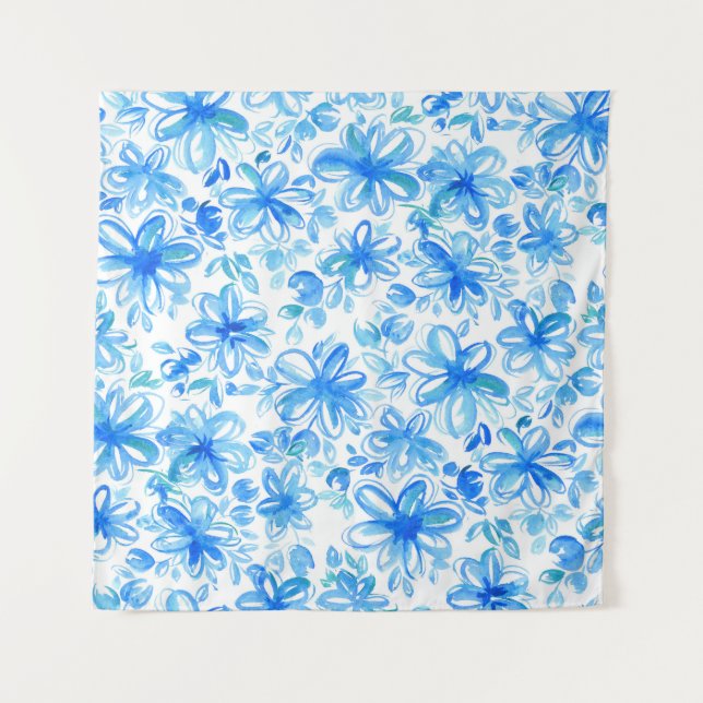 Tenture Aquarelle Floral Chintz Motif mignon (Devant)