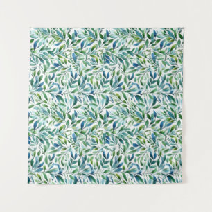 Tenture Aquarelle Motif botanique à feuilles douces