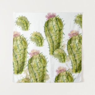 Tenture Aquarelle motif Cactus
