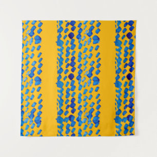 Tenture Aquarelle motif transparent avec taches abstraites