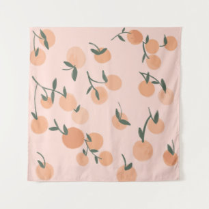 Tenture Aquarelle orange fruits sans couture motif