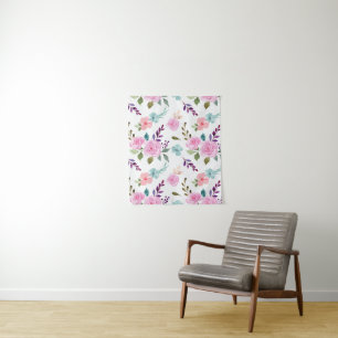 Tenture Aquarelle rose