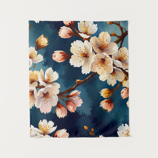 Tenture Aquarelle Sakura Dreams (Devant)