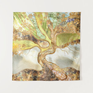 Tenture Arbre de mosaïque - Arbre de vie