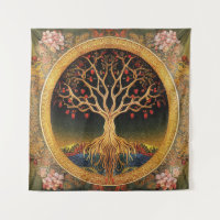 Arbre de vie par kedoki Broderie Vintage florale