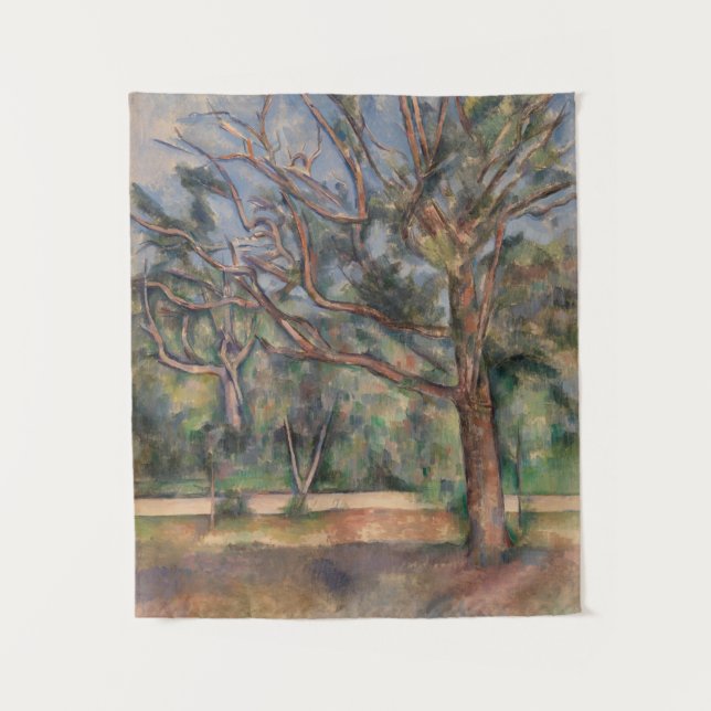 Tenture Arbres et Route, Paysage Post-Impressionniste (Devant)